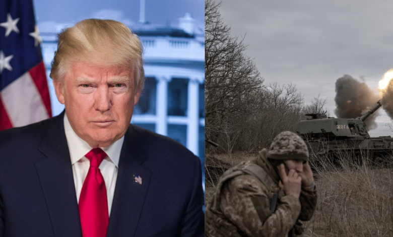 Imagen editada de trump y ejercito