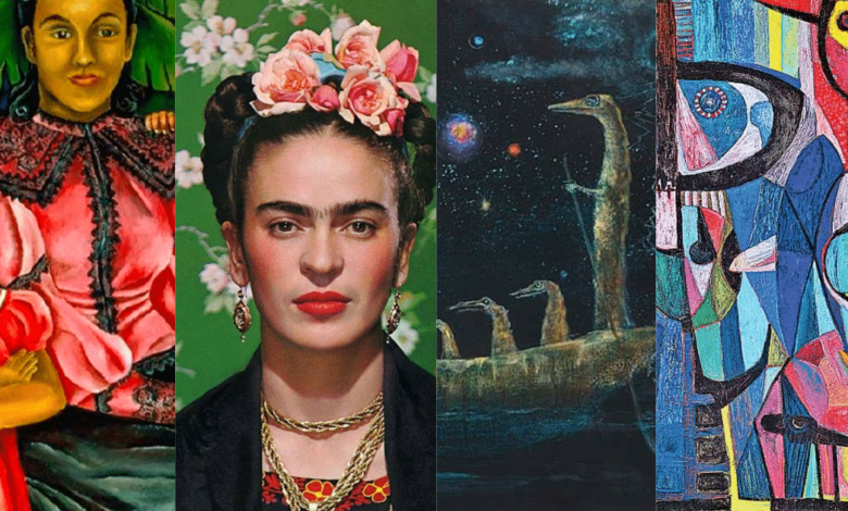 pintores mexicanos,arte mexicano,muralismo,Frida Kahlo,artistas mujeres en México,historia del arte en México,arte contemporáneo mexicano,pintores famosos de México