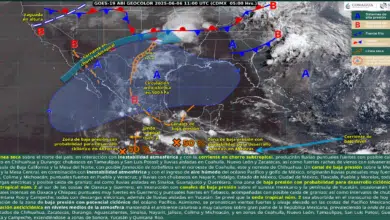 Lluvias muy fuertes a intensas afectarán el Occidente y Sur de México