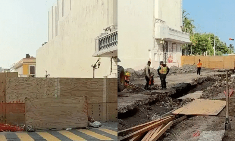Obras de drenaje en Veracruz sacan a la luz sorprendentes vestigios del pasado