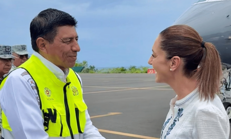 Presidenta Sheinbaum promete apoyos directos a comunidades afectadas por Erick