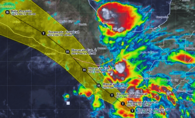 Veracruz bajo amenaza tormenta Erick se intensifica rumbo a México