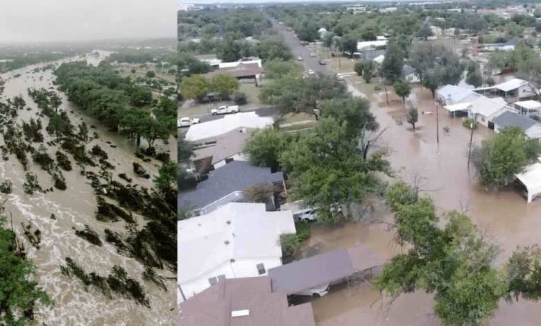 Así es el río Guadalupe que desbordó en Texas