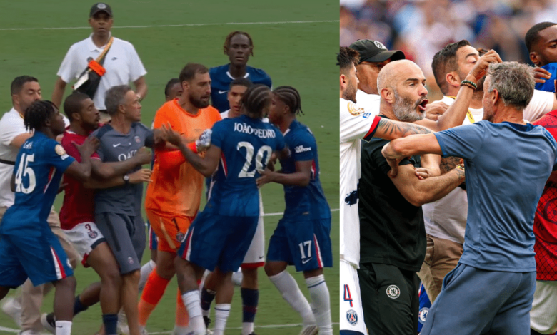 Final manchada por la polémica Luis Enrique agrede a Joao Pedro tras perder el Mundial de Clubes