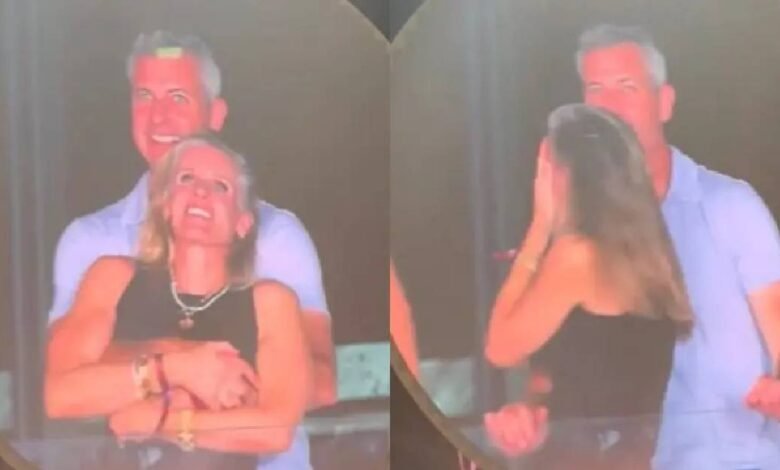 Captan al CEO Andy Byron siendo "infiel" en concierto de Coldplay (Foto de internet)