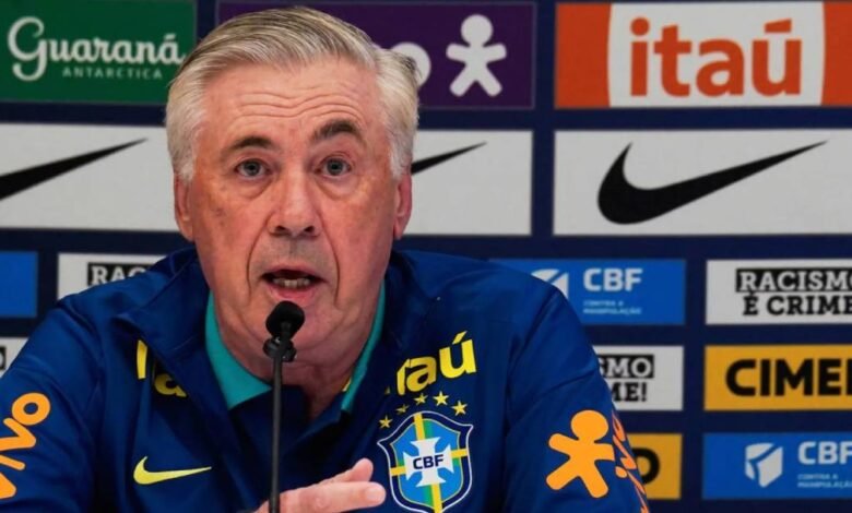 Carlo Ancelotti anuncia lista de Brasil para Eliminatoria de Conmebol, sin Neymar y Vinicius