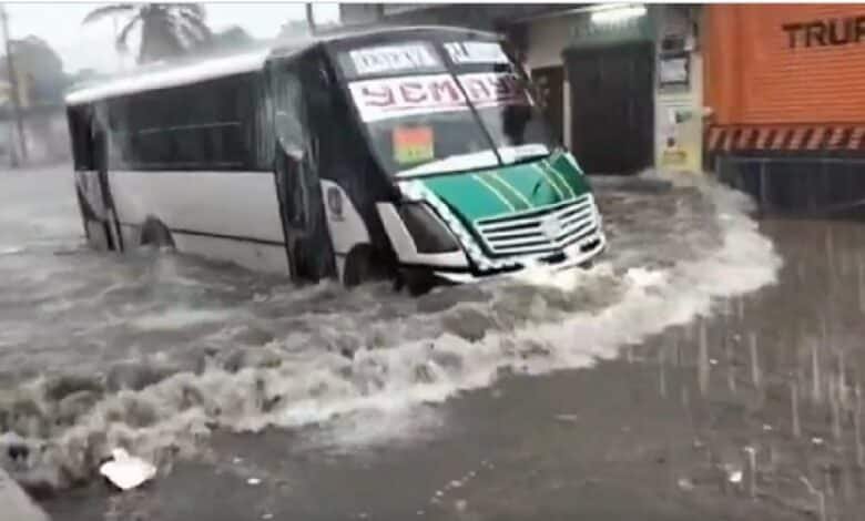 Lluvias por onda tropical 20 inundan calles en Veracruz (Foto de internet)