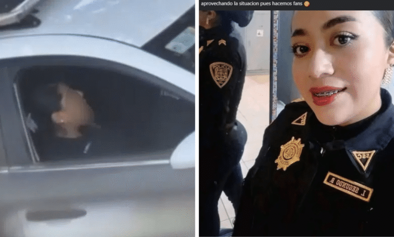 Policía de CDMX niega ser la mujer del video íntimo viral en patrulla