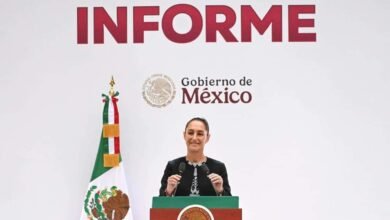 La presidenta rindió su Primer Informe desde Palacio Nacional el 1 de septiembre (acto protocolario a las 11:00 h).