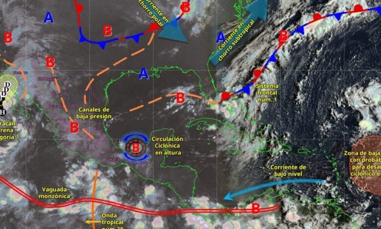 Pronóstico del clima 4 de septiembre Caluroso y con posibles lluvias en algunas zonas del sureste