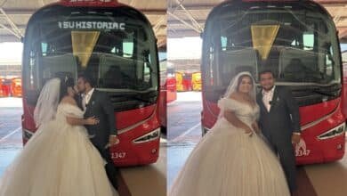 Pareja elige el ADO Veracruz para su sesión de fotos (Foto de internet)
