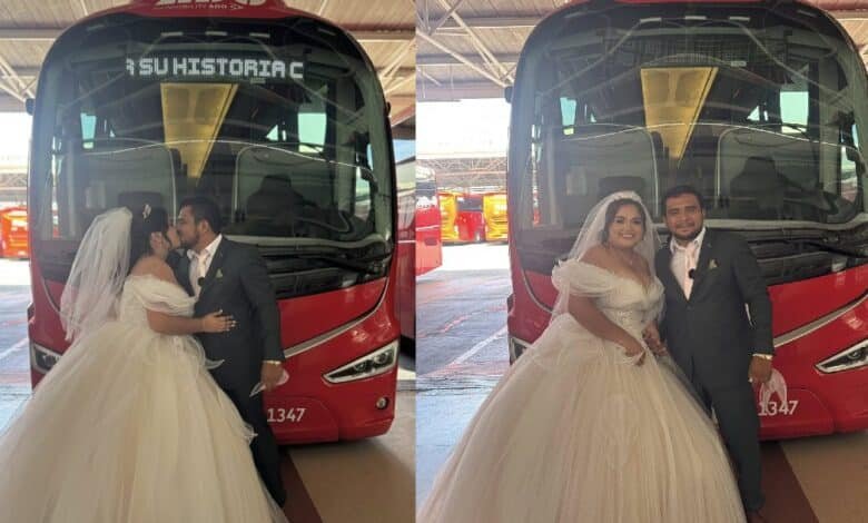 Pareja elige el ADO Veracruz para su sesión de fotos (Foto de internet)