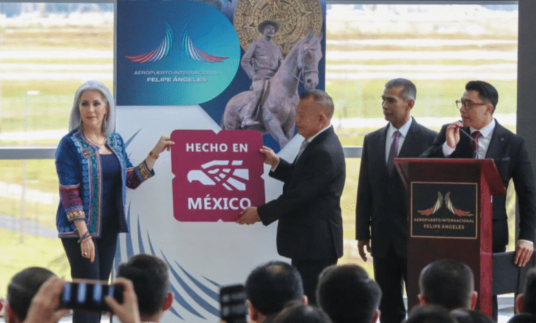 AIFA y Mexicana de Aviación reciben el distintivo “Hecho en México” por su contribución a la industria nacional