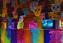 Día de Muertos significado de los colores del papel picado