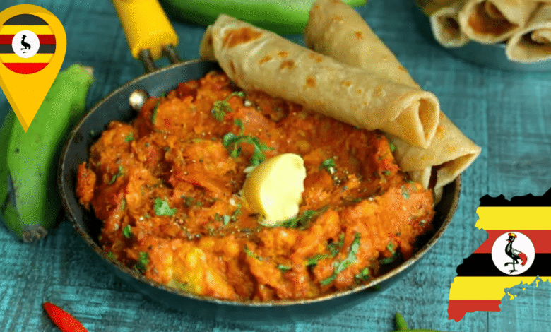 El plátano que es guarnición Matoke, el estofado ancestral que es el corazón de Uganda (Foto por Sanjana Feasts)