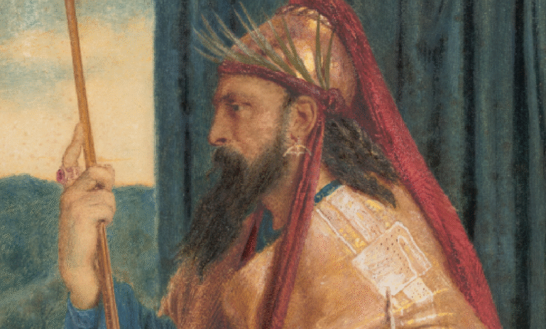 Salomón, hijo del rey David, es célebre por su inmensa sabiduría y por edificar el Primer Templo de Jerusalén.