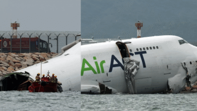 Tragedia aérea Dos fallecidos tras estrellarse un avión de carga en la pista del Aeropuerto de Hong Kong (Foto por Reuters)