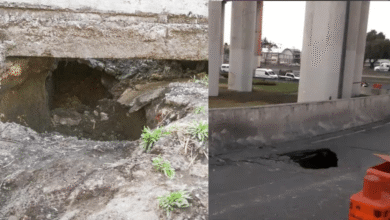 Una grieta de 138 metros se abre en el Puente de la Concordia y genera una nueva alerta (Foto por N+ y El Universal)