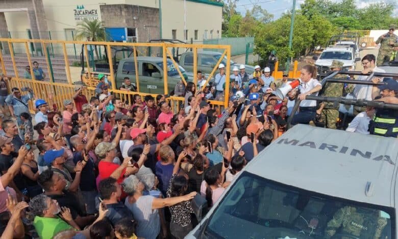 Claudia Sheinbaum llega a El Higo para supervisar apoyos tras inundaciones (Foto de internet)