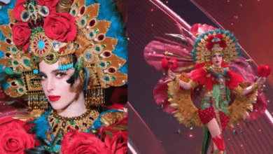 Fátima Bosch deslumbra en la Gala de traje típico 2025