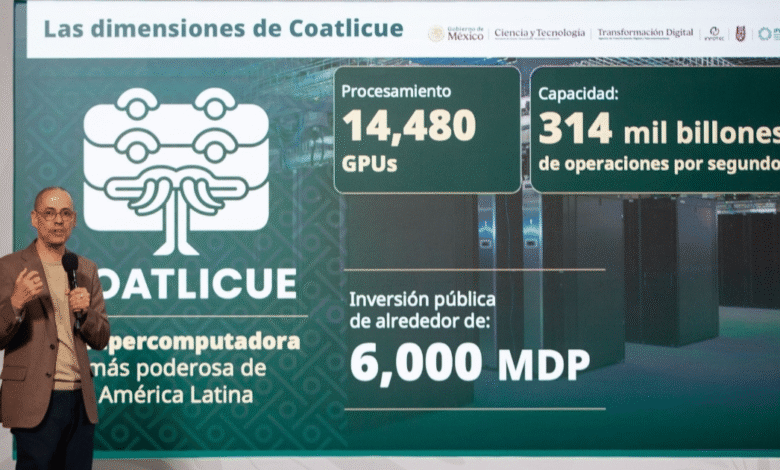 La supercomputadora “Coatlicue” colocará a México a la vanguardia tecnológica en inteligencia artificial y análisis de datos.