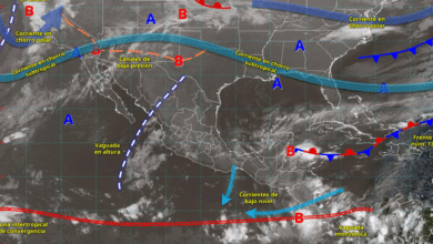 Prevén lluvias torrenciales en el sur de Quintana Roo y vientos intensos en el Golfo de Tehuantepec