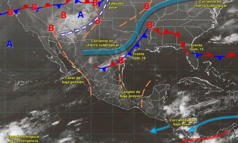 Pronóstico del clima 25 de noviembre Cielo medio nublado con algunos chubascos