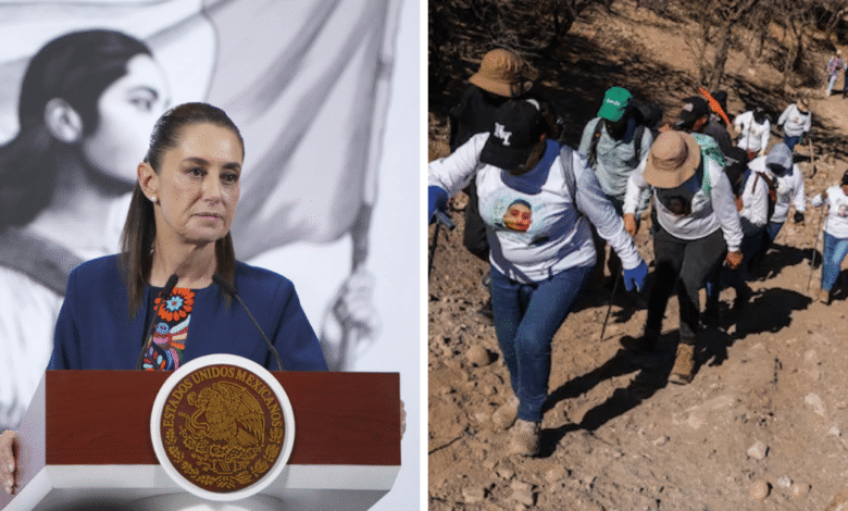 Sheinbaum reafirma respaldo a madres buscadoras “No están solas”