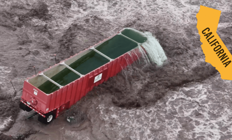 California bajo el agua Gran catástrofe históricas en forma de tormenta navideña (Foto por @brianemfinger y Canva)
