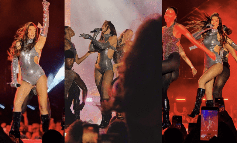 Dua Lipa ofreció concierto privado para una posada exclusiva en Cancún (FOTOS TOMADAS DE REDES SOCIALES)