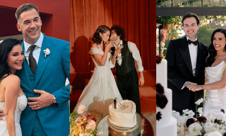 Las bodas de famosos que marcaron 2025 amores que llegaron al altar