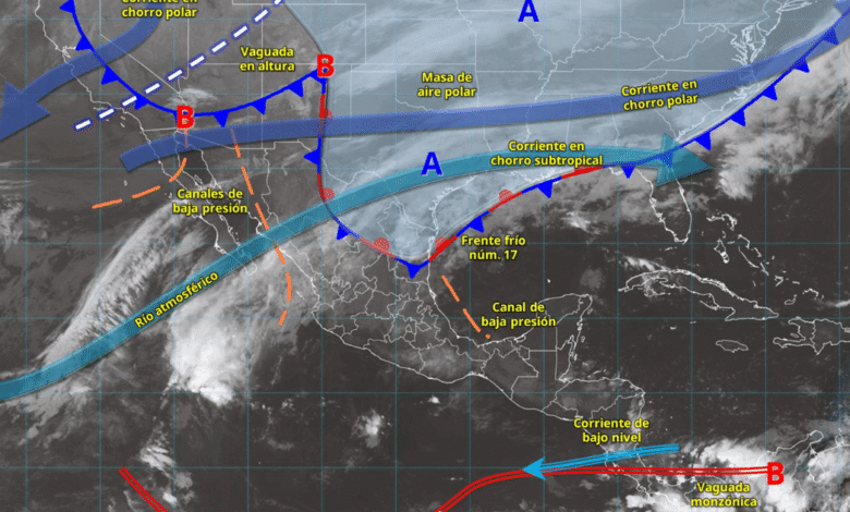 Lluvias y vientos fuertes afectan varias regiones de México
