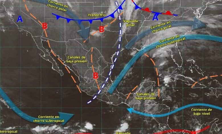 Pronóstico del clima jueves 18 de diciembre Medio nublado con posibles chubascos y lluvias puntuales