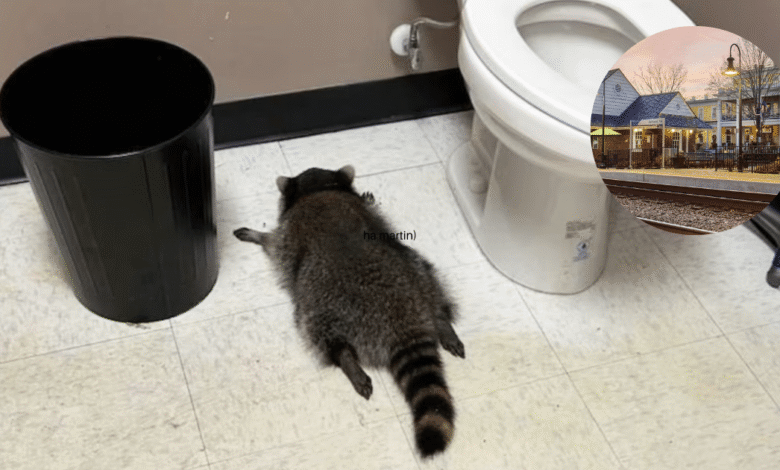 Resaca de Mapache El Ladrón Enmascarado que Irrumpió en una Licorería y Terminó Desmayado por el Whisky (Foto por Samantha Martin)