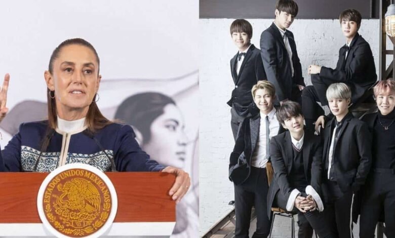 Claudia Sheinbaum pide apoyo a Corea del Sur para más conciertos de BTS