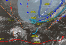 Lluvias intensas y fuertes vientos afectarán a Tabasco y Chiapas por el frente frío 28