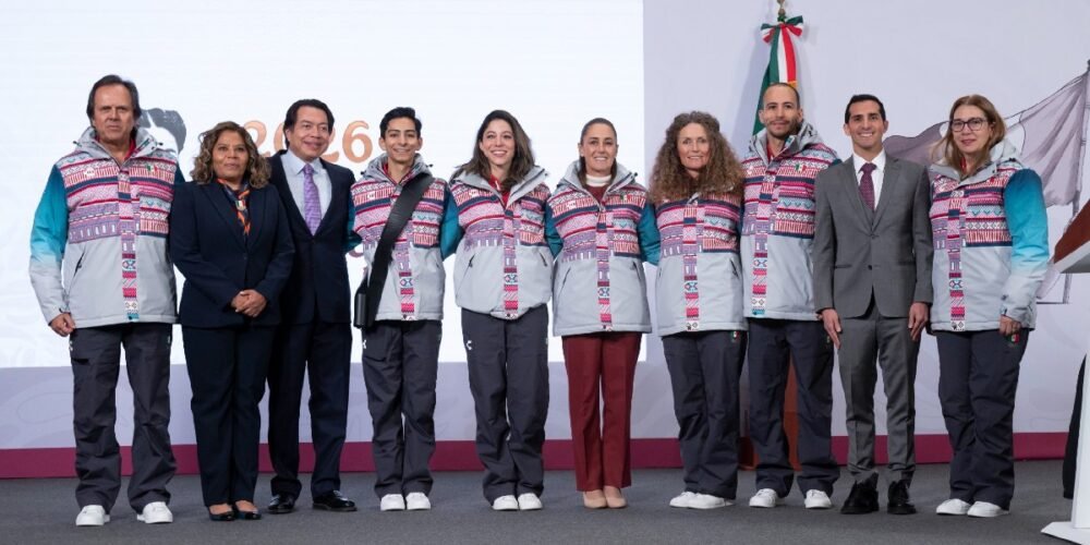 Presenta Rommel a la delegación mexicana rumbo a los Juegos Olímpicos de Invierno Milano Cortina 2026