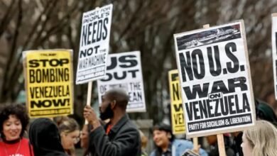 Protestas frente a la Casa Blanca por blitz en Venezuela (Foto de internet)