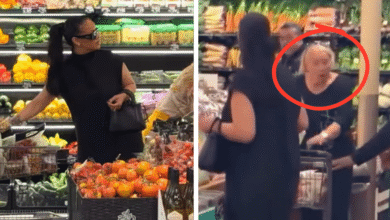 Adulta mayor confunde carrito de supermercado con el de Rihanna