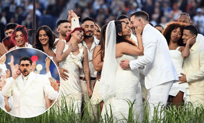 Boda en el Super Bowl LX: Bad Bunny cumple el sueño de pareja durante halftime show