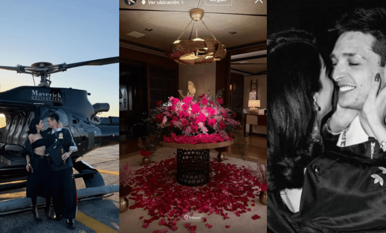 Kenia Os y Peso Pluma celebran su aniversario con románticos detalles en San Valentín