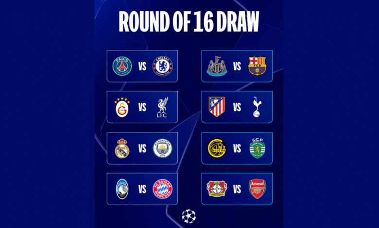 Se definen los octavos de final de Champions League 2026 tras sorteo