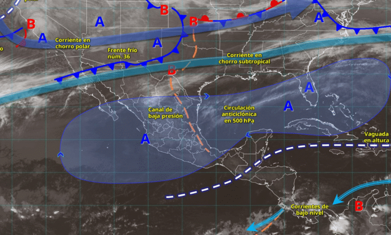 Servicio Meteorológico Nacional pronostica vientos intensos y posible nieve en el norte del país