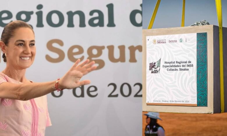 Sheinbaum da inicio a la construcción de Hospital Regional de Especialidades del IMSS en Culiacán