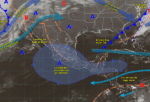 Vientos intensos y posible aguanieve por frente frío en el norte del país