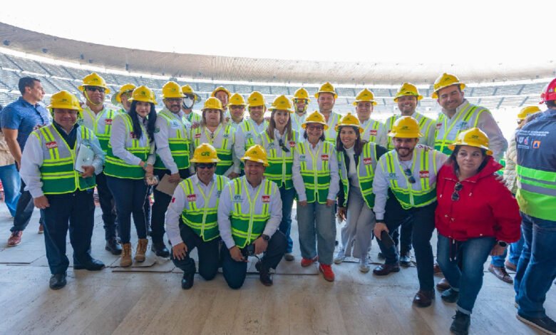 CFE, ICA Y Gobierno capitalino inspeccionan condiciones operativas del estadio CDMX, rumbo al Mundial (Foto de CFE)
