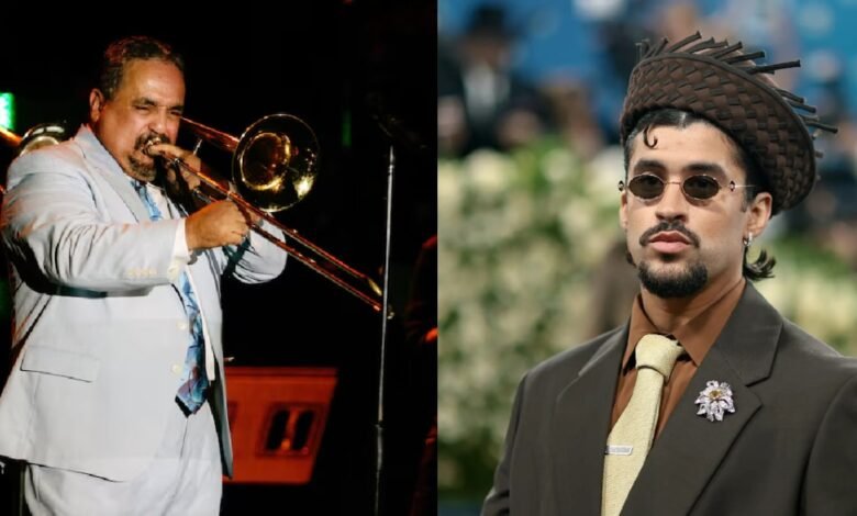 Bad Bunny hace homenaje a Willie Colón desde el escenario en Brasil (Fotos de internet)