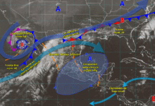 Cuarta tormenta invernal provoca lluvias intensas, vientos fuertes y posible nieve en el noroeste de México