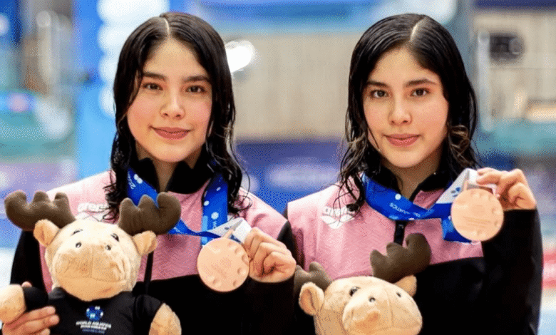 Mía y Lía Cueva ganan bronce en la Copa del Mundo de Clavados 2026 (1)