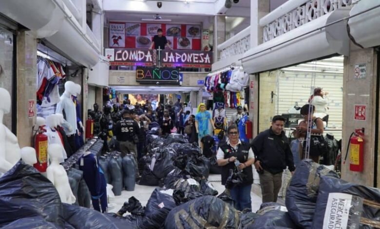 Operación Limpieza del IMPI en Tepito decomisa 25 toneladas de piratería rumbo al Mundial 2026